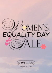 Minimalist Women's Equality Sale Flyer Preview