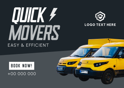 Quick Movers Postcard Image Preview