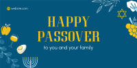 Happy Passover Twitter Post Design