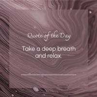 Artistic Relax Quote Instagram post Image Preview