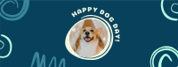 Graphic Happy Dog Day Facebook Cover Design