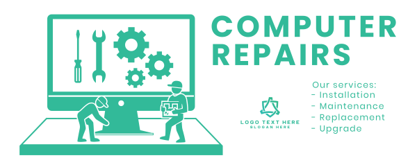 PC Repair Services Facebook Cover Design Image Preview
