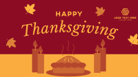 Blessed Thanksgiving Pie Facebook Event Cover Design