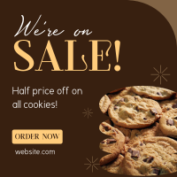 Baked Cookie Sale Instagram Post Design