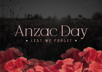 Anzac Poppies Postcard Image Preview