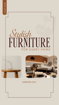 Stylish Furniture Store Facebook Story Design