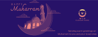 Muharram in clouds Facebook cover Image Preview