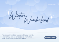 Winter Wonderland Postcard Design