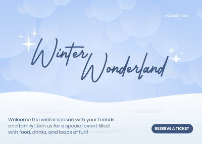 Winter Wonderland Postcard Image Preview