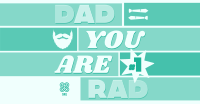 Dad You Are Rad Facebook ad Image Preview