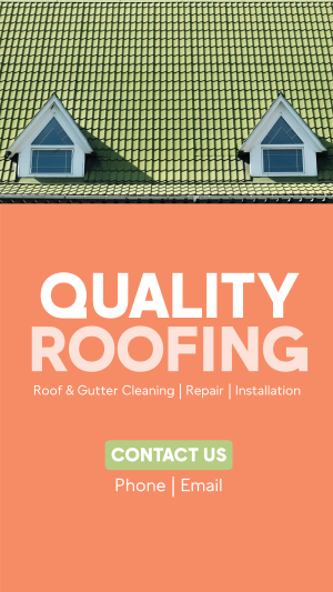 Trusted Quality Roofing Instagram story Image Preview