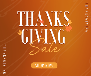 Thanksgiving Autumn Shop Sale Facebook post Image Preview