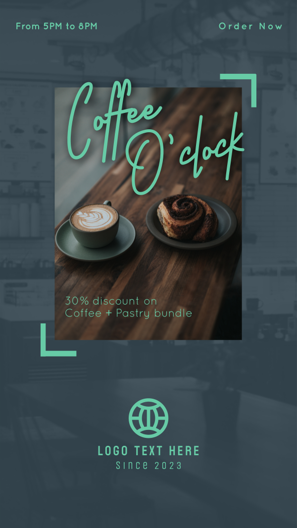 Coffee O'Clock Instagram Story Design Image Preview