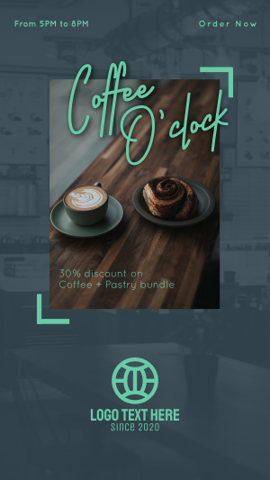Coffee O'Clock Instagram story