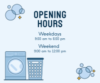 Laundry Shop Hours Facebook post Image Preview