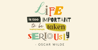 Life is Important Quote Facebook ad Image Preview