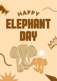 Artsy Elephants Flyer Design