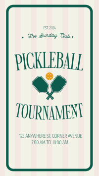 Pickleball Tournament TikTok Video Image Preview