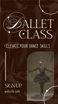 Elegant Ballet Class Instagram story Image Preview