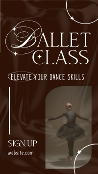 Elegant Ballet Class Instagram Story Design