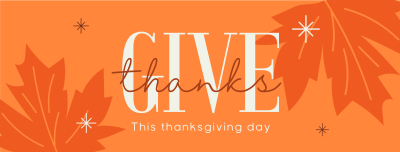Minimalist Thanksgiving Facebook cover Image Preview