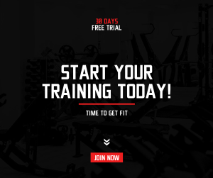 Start Your Training Today Facebook post Image Preview