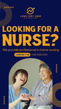 Professional Nursing Services TikTok Video Design