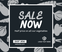 Vegetable Supermarket Facebook Post Design