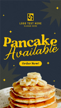 Pancakes Now Available TikTok Video Design