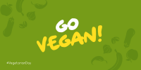 Go Vegan Twitter post Image Preview