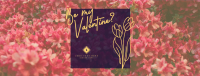 Sweet Floral Valentine Facebook cover Image Preview