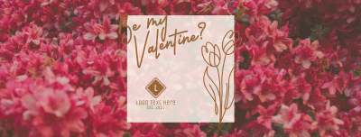 Sweet Floral Valentine Facebook cover Image Preview