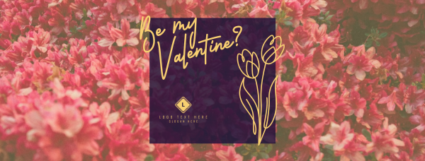 Sweet Floral Valentine Facebook Cover Design Image Preview
