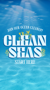 Clean Seas For Tomorrow Instagram Reel Design