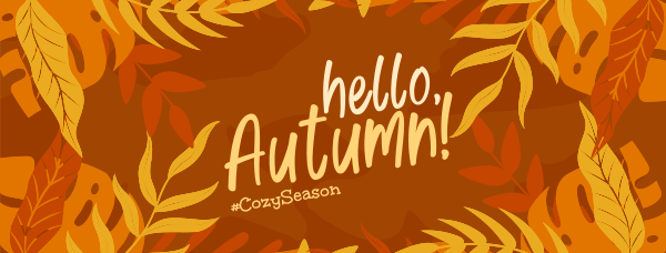 Hello Cozy Season Facebook Cover Design Image Preview