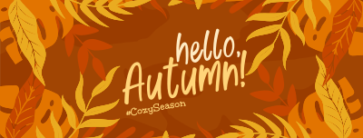 Hello Cozy Season Facebook cover Image Preview