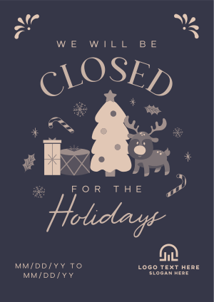 Closed for the Holidays Flyer Image Preview