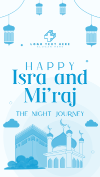 Isra and Mi'raj Night Journey Instagram Story Design