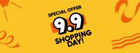 9.9 Shopping Day Facebook Cover Image Preview