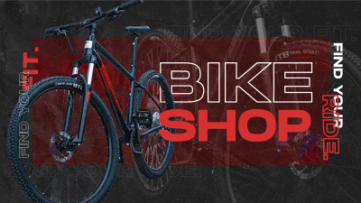 Bicycle Modern Grainy Facebook event cover Image Preview