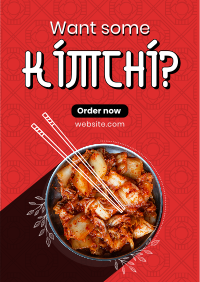 Order Healthy Kimchi Flyer Design