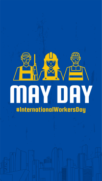 May Day Facebook Story Design