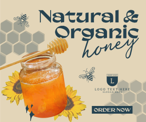 Delicious Organic Pure Honey Facebook post Image Preview