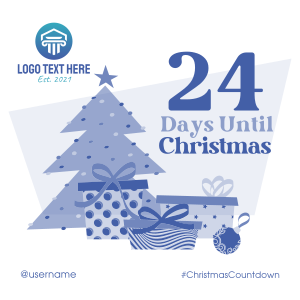 Exciting Christmas Countdown Instagram post