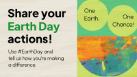 Earth Day Action Facebook Event Cover Design