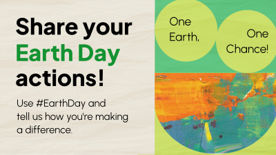 Earth Day Action Facebook event cover Image Preview