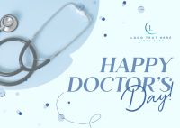 Celebrating Doctors Day Postcard Design