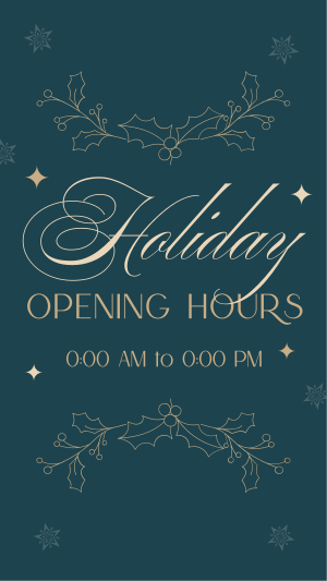 Elegant Holiday Opening Instagram story Image Preview