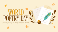 Poetry Creation Day Video Image Preview