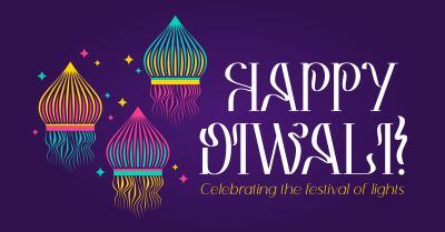 Diwali Floating Lanterns Facebook ad Image Preview